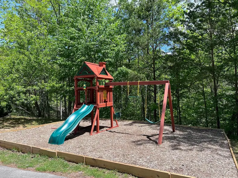 Play set for the children in the yard